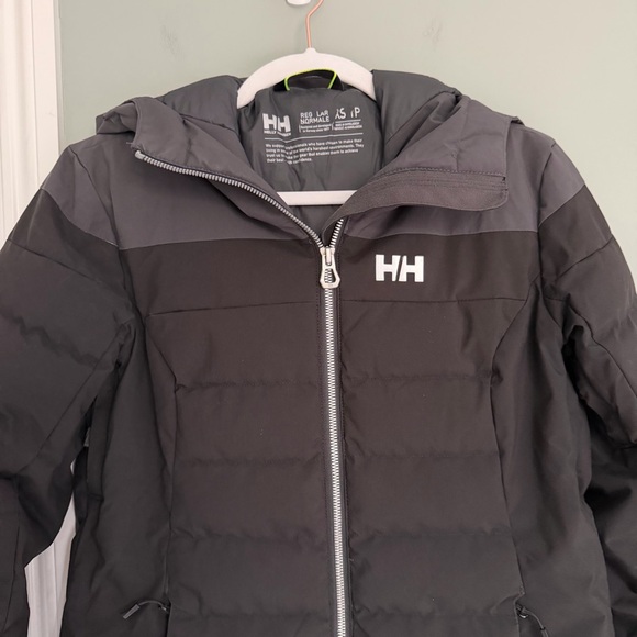 Helly Hansen "Imperial Puffy" Black Gray Ski Snow Winter Puffer Jacket Coat XS - Picture 4 of 16